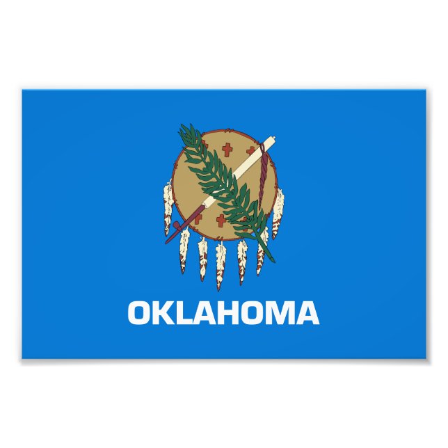 Impression Photo Drapeau de l'Oklahoma (Devant)