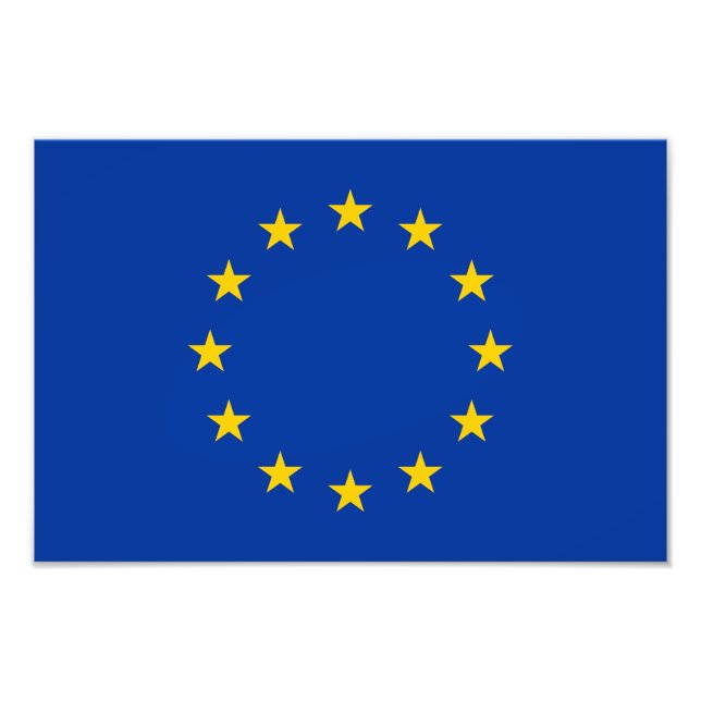 Impression Photo Drapeau de l'Union européenne (Devant)