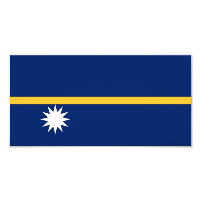 Impression Photo Drapeau de Nauru (Devant)