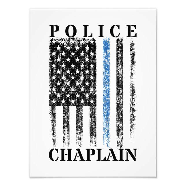 Impression Photo Drapeau de police américain (Devant)