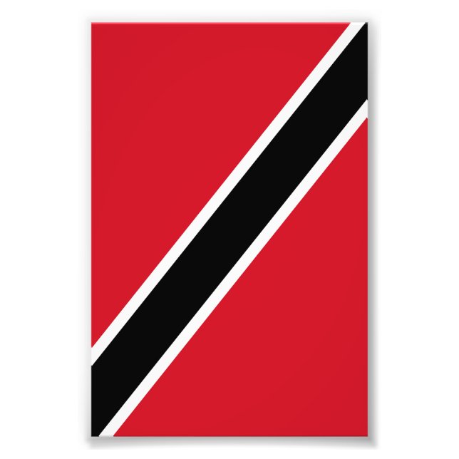 Impression Photo Drapeau de Trinité-et-Tobago (Devant)