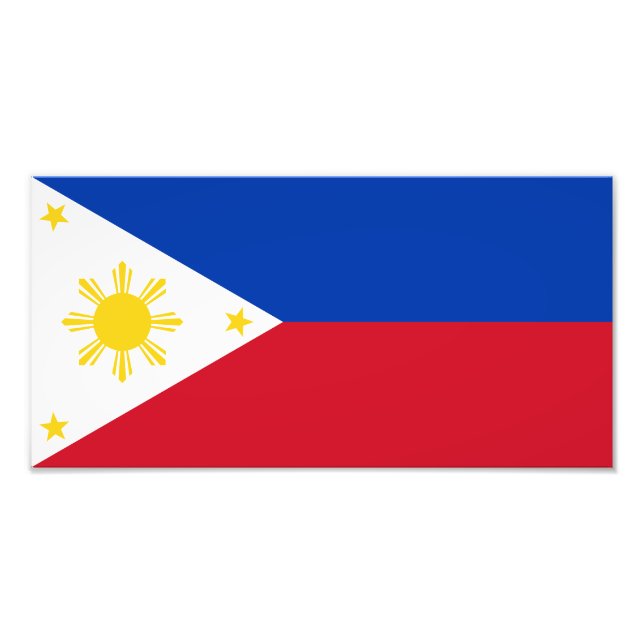 Impression Photo Drapeau des Philippines (Devant)