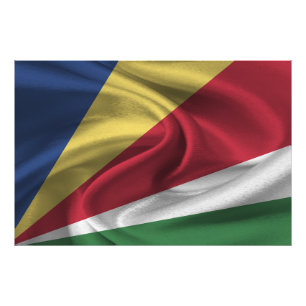 Impression Photo Drapeau des Seychelles