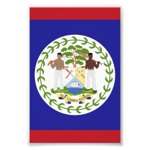 Impression Photo Drapeau du Belize
