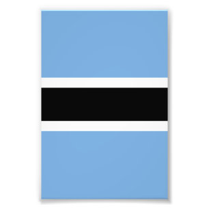 Impression Photo Drapeau du Botswana