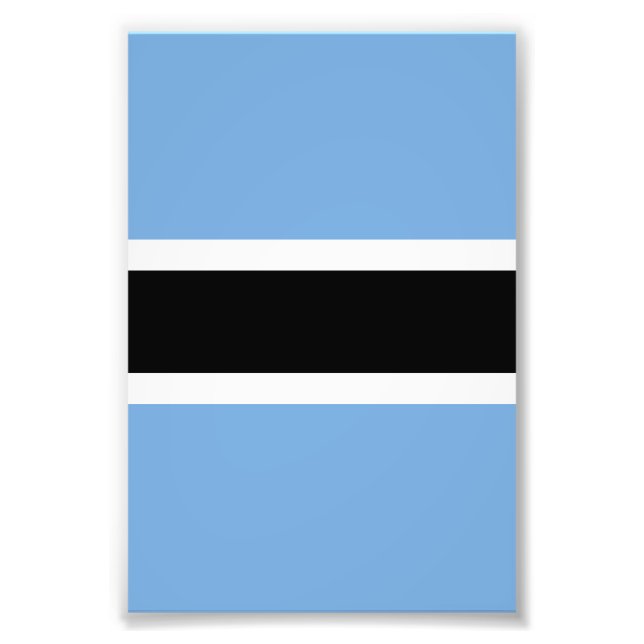 Impression Photo Drapeau du Botswana (Devant)