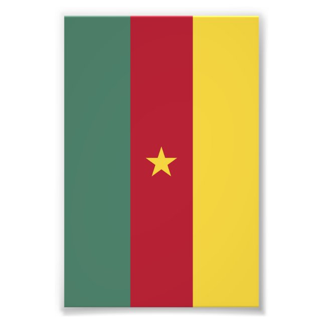 Impression Photo drapeau du Cameroun (Devant)