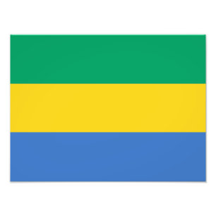 Impression Photo Drapeau du Gabon