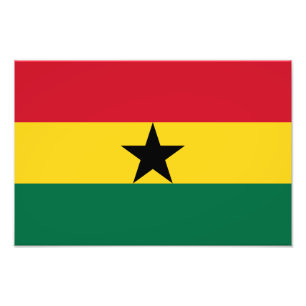 Impression Photo Drapeau du Ghana