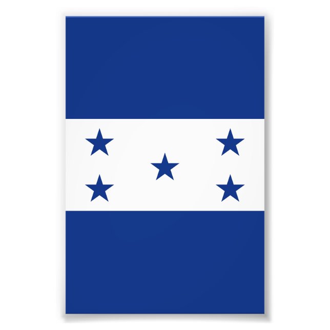 Impression Photo Drapeau du Honduras (Devant)