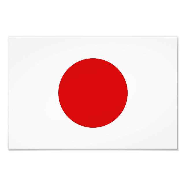 Impression Photo Drapeau du Japon (Devant)