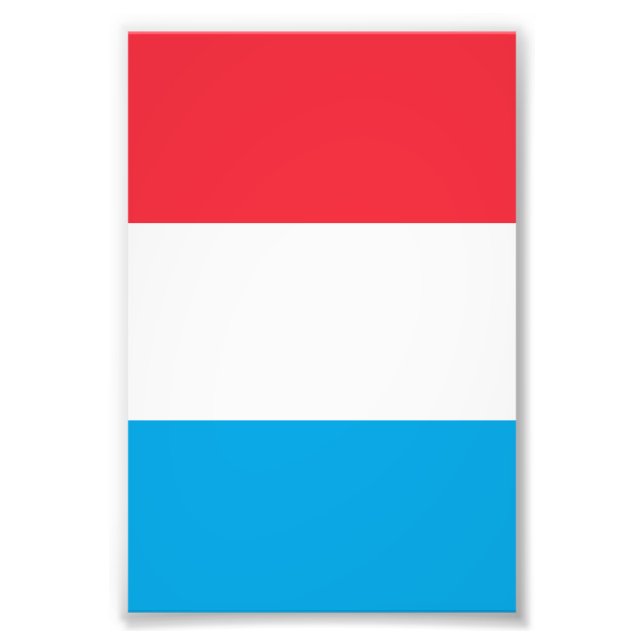 Impression Photo Drapeau du Luxembourg (Devant)