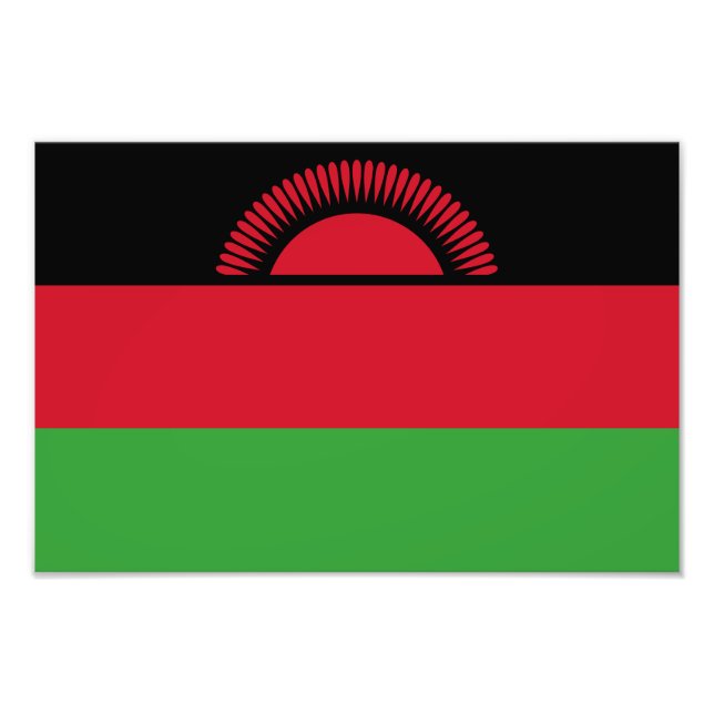 Impression Photo Drapeau du Malawi (Devant)