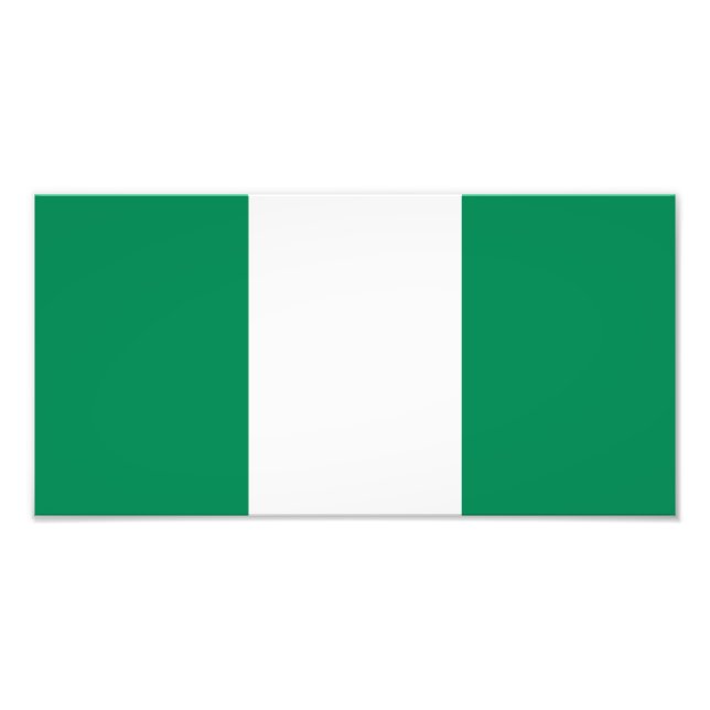 Impression Photo Drapeau du Nigéria (Devant)