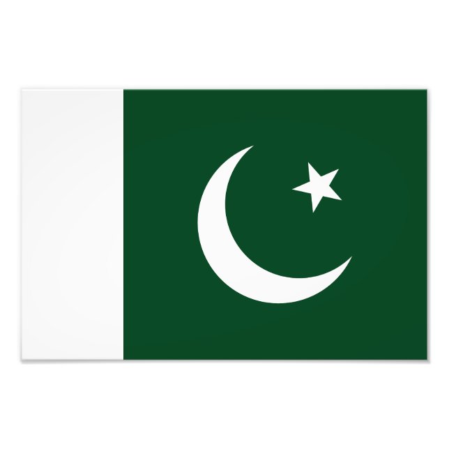 Impression Photo Drapeau du Pakistan (Devant)