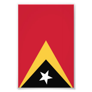 Impression Photo Drapeau du Timor oriental
