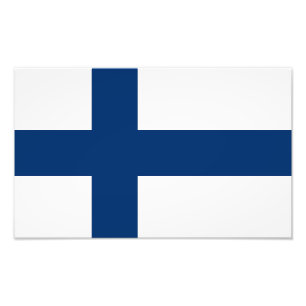 Impression Photo Drapeau Finlande