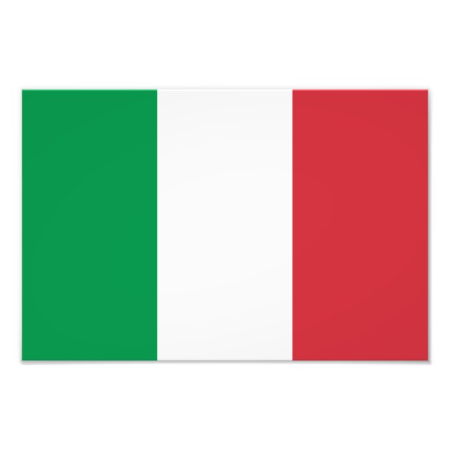 Impression Photo Drapeau Italie (Devant)