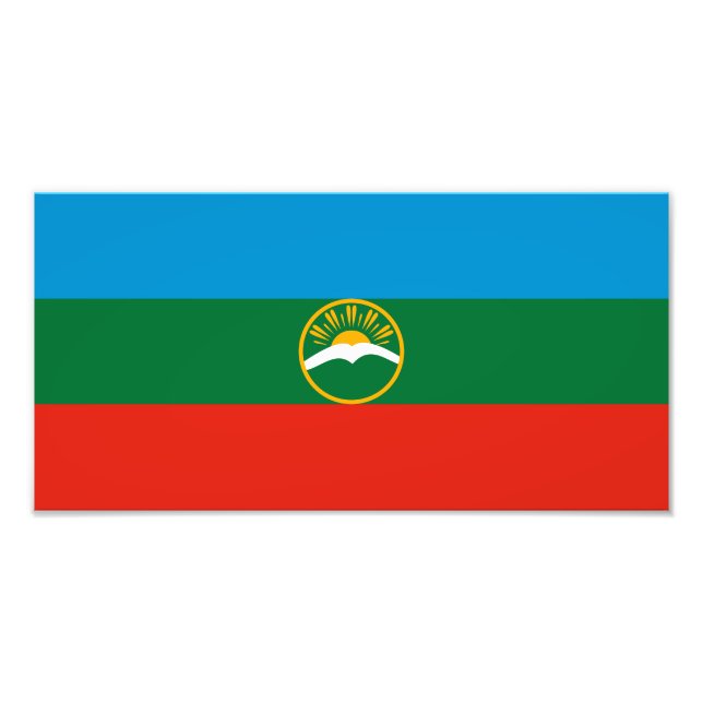 Impression Photo Drapeau Karachay Cherkessia (Devant)