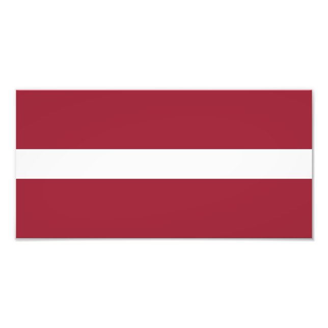 Impression Photo Drapeau Lettonie (Devant)