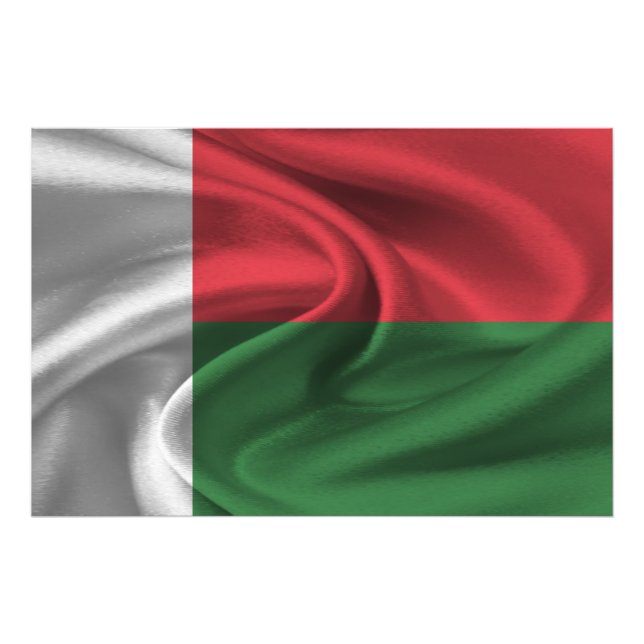 Impression Photo Drapeau Madagascar (Devant)
