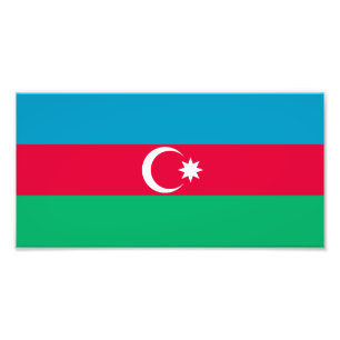 Impression Photo Drapeau patriotique azerbaïdjanais