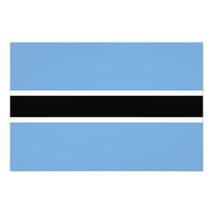 Impression Photo Drapeau patriotique du Botswana