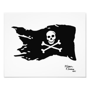 Impression Photo Drapeau pirate.