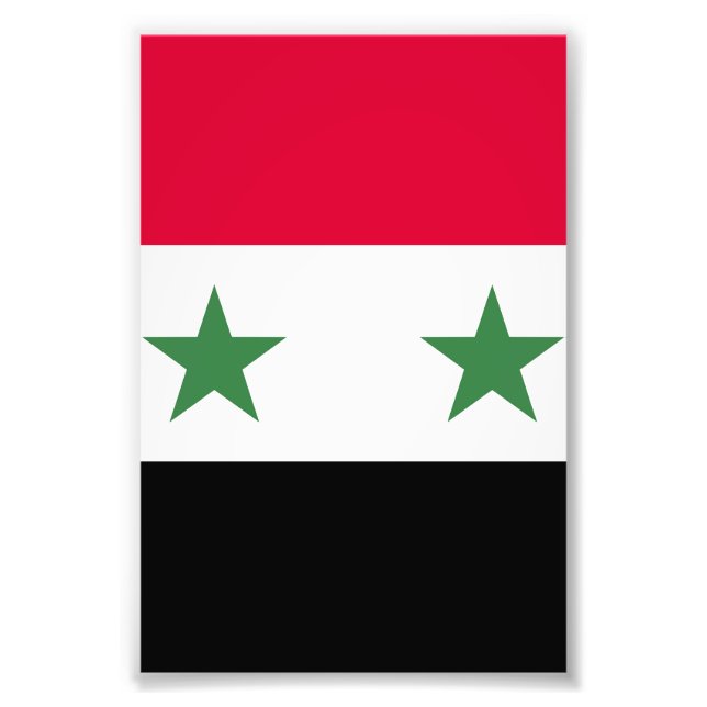 Impression Photo Drapeau syrien (Devant)