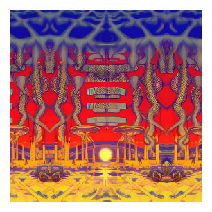 Impression Photo Dreamland psychédélique