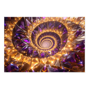Impression Photo Dreamscape de spirale dorée
