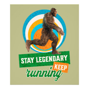 Impression Photo Drôle de motivation de course de Bigfoot