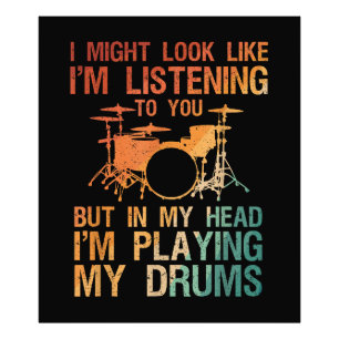 Impression Photo Drôle Drummer Art Pour Hommes Femmes Drum Player P