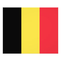 Impression photo du drapeau belge patriotique