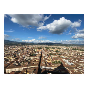 Impression Photo Du haut du Duomo à Florence, Italie