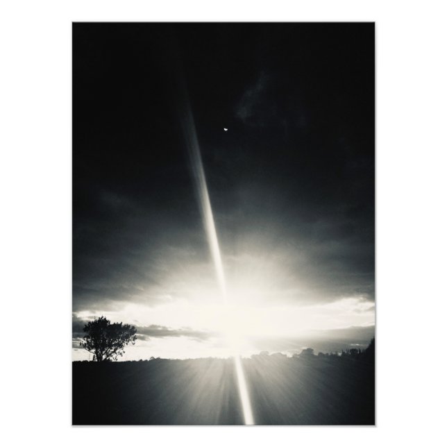Impression photo du paysage de lumière et d'obscur (Devant)