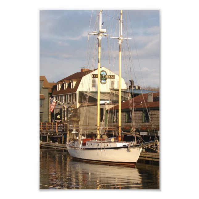 Impression photo du port de Newport (Devant)