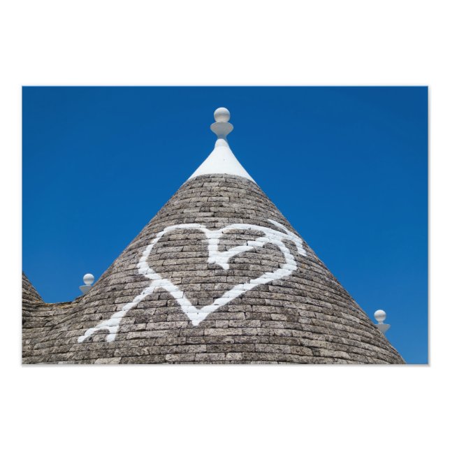 Impression photo du toit de la maison Trulli (Devant)