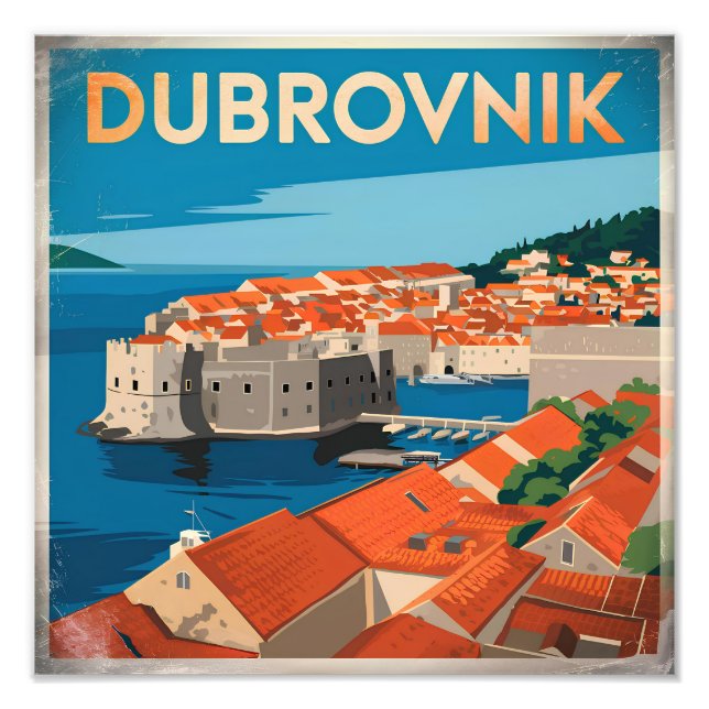 Impression Photo Dubrovnik vintage (Devant)