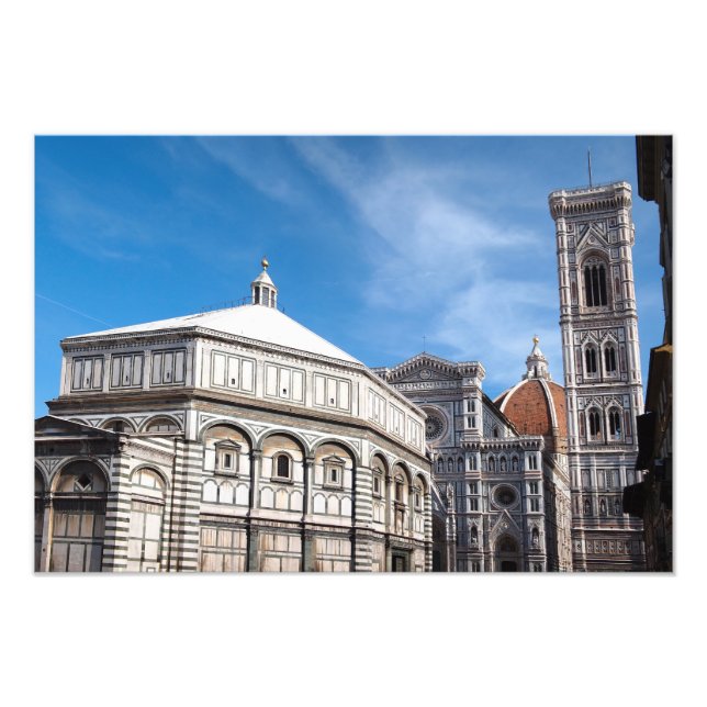 Impression Photo Duomo et Baptistère, Florence (Devant)