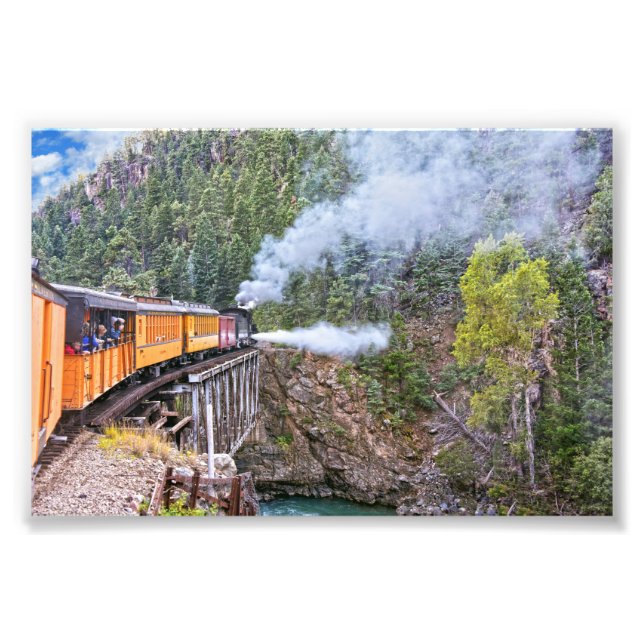 Impression Photo Durango Et Silverton Railroad Locomotive Blowdown (Devant)