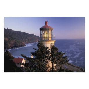 Impression Photo É.-U., Oregon, phare de Heceta Head,