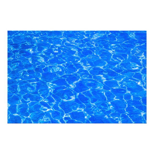 Impression Photo Eau Bleue Fraîche (Devant)