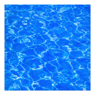 Impression Photo Eau Bleue Fraîche