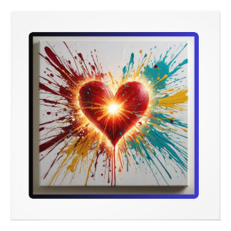 Impression Photo Éclatement du coeur : Explosion de l'amour