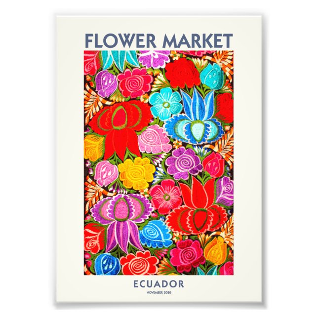 IMPRESSION PHOTO ECUADOR FLOWER MARKET | DIGITAL VERSION (Devant)