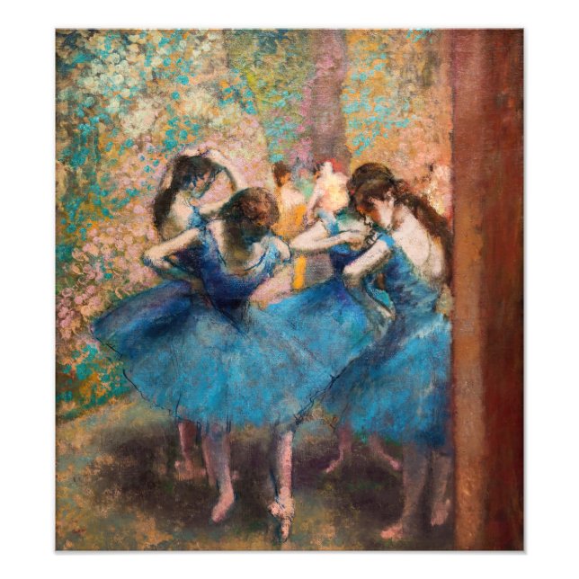 Impression Photo Edgar Degas - Danseurs en bleu (Devant)