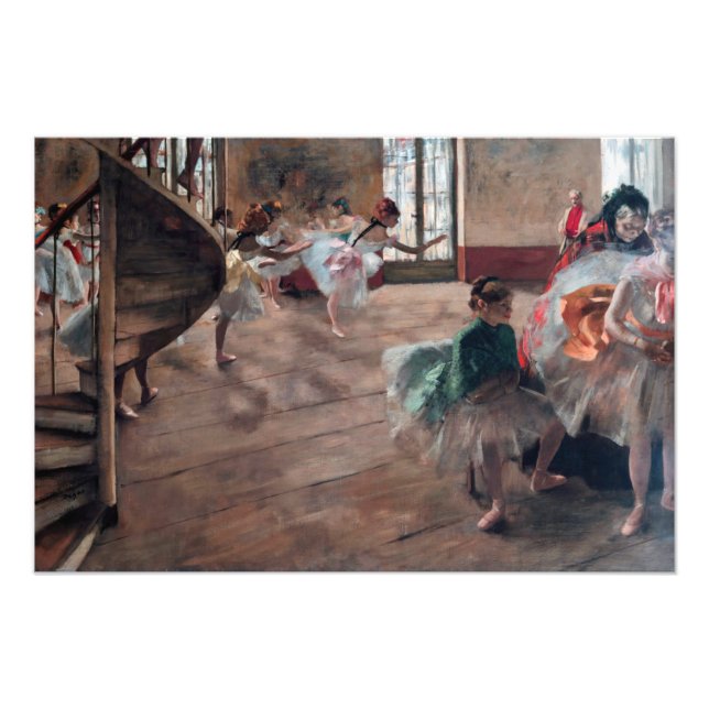 Impression Photo Edgar Degas - La répétition (Devant)