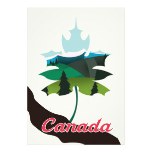 Impression Photo édition feuille d'érable du Canada blanche