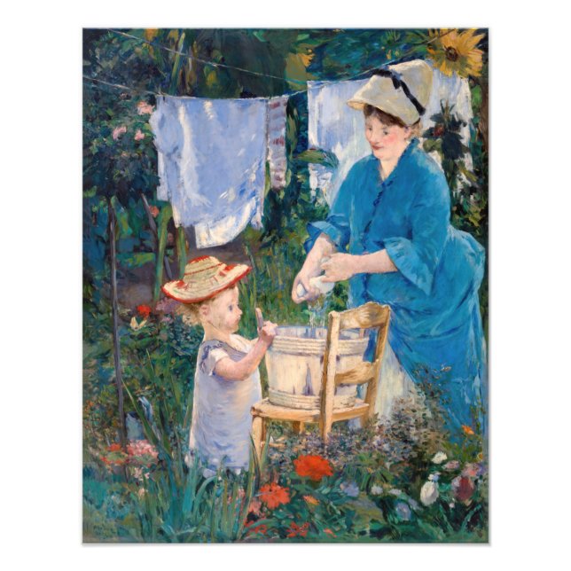 Impression Photo Edouard Manet - Blanchisserie (Devant)